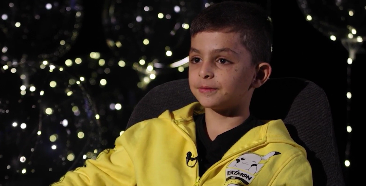 Despite his immense suffering, the courageous youngster was able to say: “I am strong and my heart is strong.”